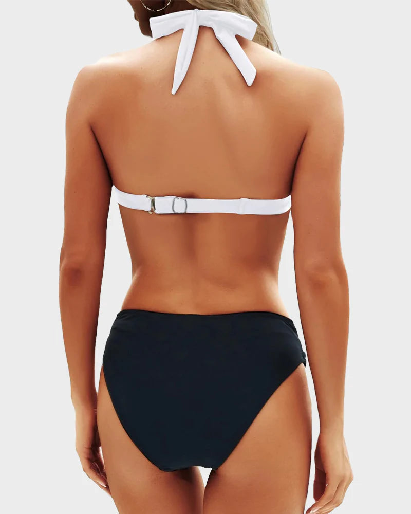 Halter Swimsuit Vintage Swimwear
