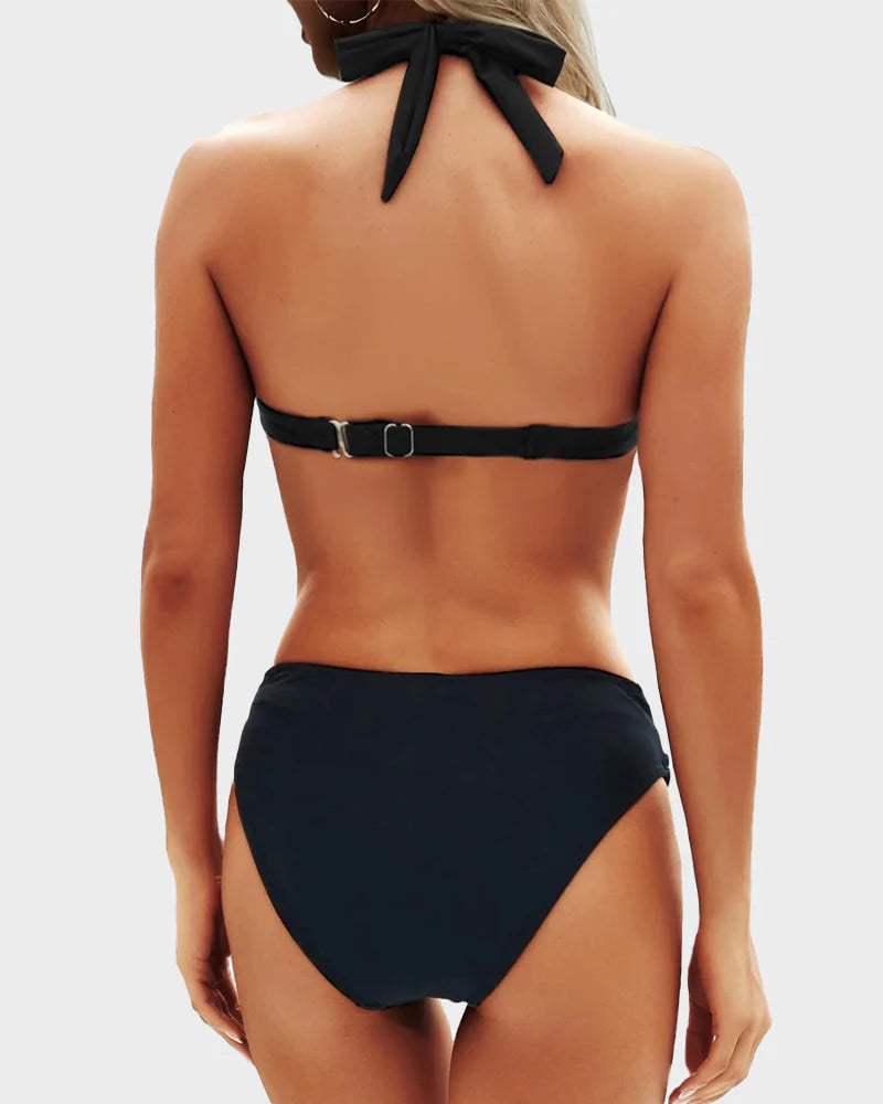 Halter Swimsuit Vintage Swimwear