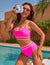 High Waisted Bikini Sets Sporty Two Piece Swimsuits