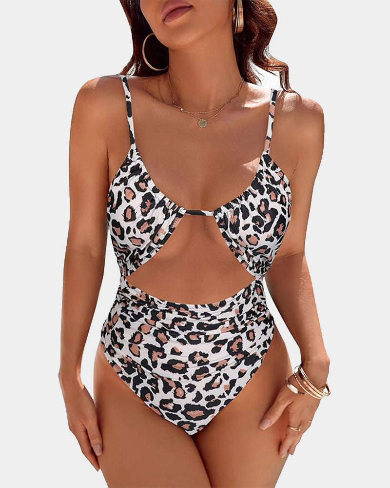 Women's One Piece Flattering Cheeky High Cut Out Cute Swimsuit