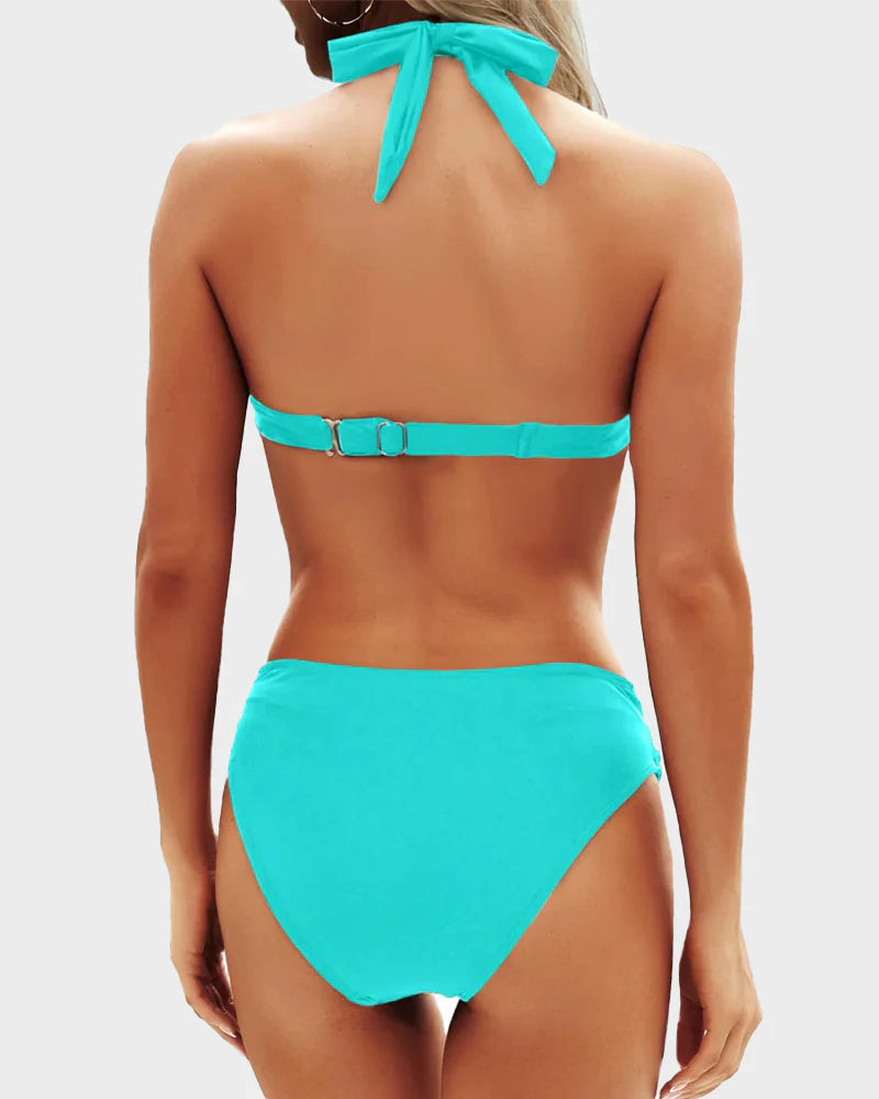 Halter Swimsuit Vintage Swimwear